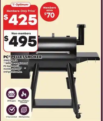 Loblaws PC PELLET SMOKER offer