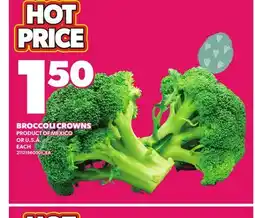 Loblaws BROCCOLI CROWNS, EACH offer
