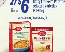 Loblaws BETTY CROCKER POTATOES offer