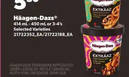Loblaws HÄAGEN-DAZS 414 ML - 450 ML OR 3-4'S offer