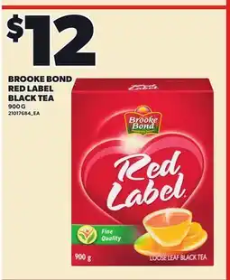 Loblaws BROOKE BOND RED LABEL BLACK TEA offer