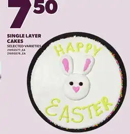 Loblaws SINGLE LAYER CAKES offer