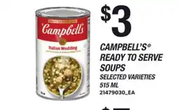 Loblaws CAMPBELL'S READY TO SERVE SOUPS offer