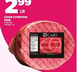 Loblaws COOK'S PORTION HAM offer