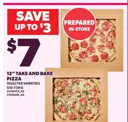 Loblaws 12 TAKE AND BAKE PIZZA offer