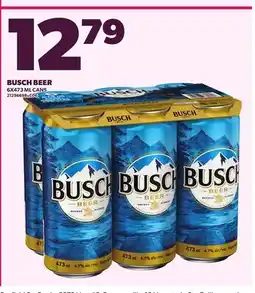 Loblaws BUSCH BEER, 6X473 ML CANS offer