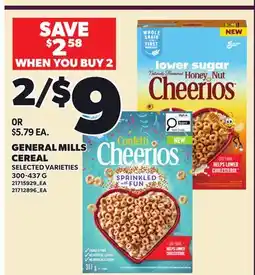 Loblaws GENERAL MILLS CEREAL offer