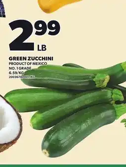 Loblaws GREEN ZUCCHINI offer