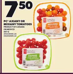 Loblaws PC AXIANY OR MIXIANY TOMATOES offer