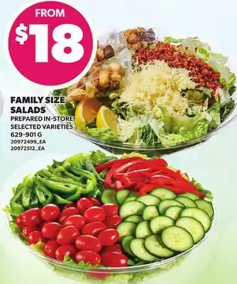 Loblaws FAMILY SIZE SALADS offer