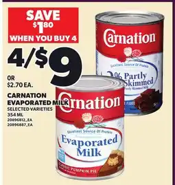 Loblaws CARNATION EVAPORATED MILK offer