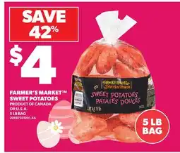 Loblaws FARMER'S MARKET SWEET POTATOES, 5 LB BAG offer