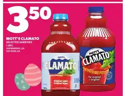 Loblaws MOTT'S CLAMATO offer