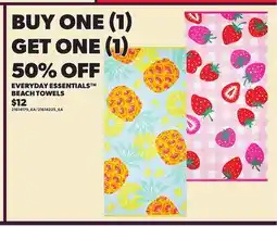 Loblaws EVERYDAY ESSENTIALS BEACH TOWELS offer