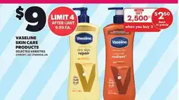 Loblaws VASELINE SKIN CARE PRODUCTS offer