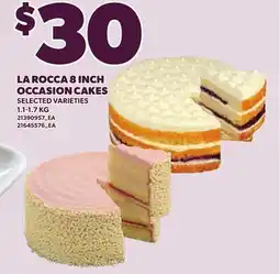 Loblaws LA ROCCA 8 INCH OCCASION CAKES offer