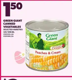Loblaws GREEN GIANT CANNED VEGETABLES, 341/398 ML offer