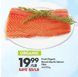 Longo's Fresh Organic Boned Atlantic Salmon Fillet offer
