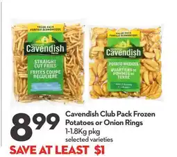 Longo's Cavendish Club Pack Frozen Potatoes or Onion Rings offer