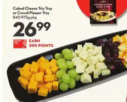 Longo's Cubed Cheese Trio Tray or Crowd-Pleaser Tray offer