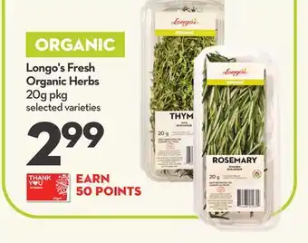 Longo's Longo's Fresh Organic Herbs offer