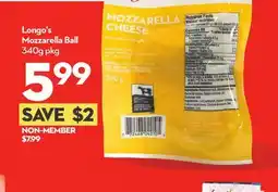 Longo's Mozzarella Ball offer