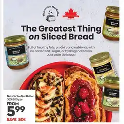 Longo's Nuts To You Nut Butter offer
