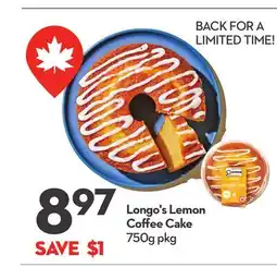 Longo's Lemon Coffee Cake offer