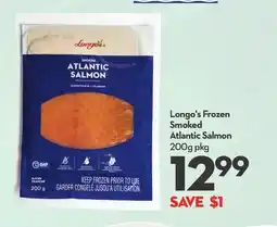 Longo's Longo's Frozen Smoked Atlantic Salmon offer