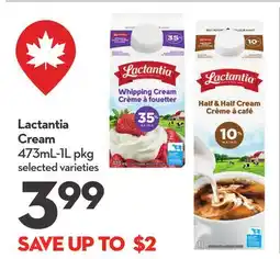 Longo's Lactantia Cream offer