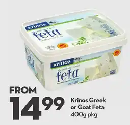Longo's Greek or Goat Feta offer