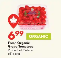Longo's Fresh Organic Grape Tomatoes offer
