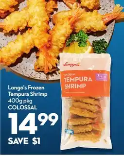 Longo's Frozen Tempura Shrimp offer