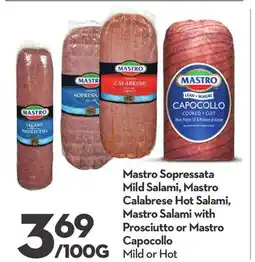 Longo's Sopressata Mastro Salami offer