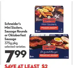 Longo's Mini Sizzlers, Sausage Rounds or Oktoberfest Sausage offer