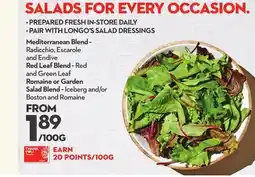 Longo's SALADS FOR EVERY OCCASION offer