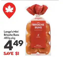 Longo's Mini Brioche Buns offer