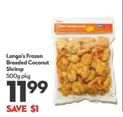 Longo's Frozen Breaded Coconut Shrimp offer