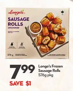 Longo's Frozen Sausage Rolls offer