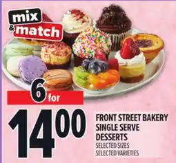 Metro FRONT STREET BAKERY SINGLE SERVE DESSERTS offer