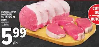 Metro BONELESS PORK LOIN CHOPS VALUE PACK OR ROAST | offer