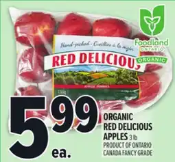 Metro ORGANIC RED DELICIOUS APPLES offer