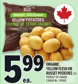 Metro ORGANIC YELLOW FLESH OR RUSSET POTATOES offer