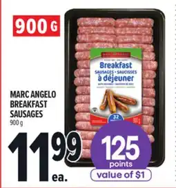 Metro MARC ANGELO BREAKFAST SAUSAGES offer