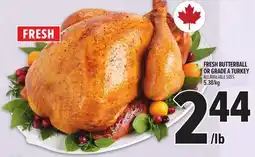 Metro FRESH BUTTERBALL OR GRADE A TURKEY offer