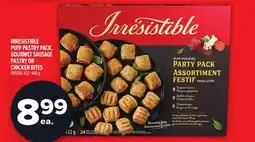 Metro IRRESISTIBLE PUFF PASTRY PACK, GOURMET SAUSAGE PASTRY OR CHICKEN BITES offer