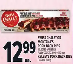 Metro SWISS CHALET OR MONTANA'S PORK BACK RIBS offer