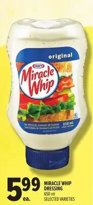 Metro MIRACLE WHIP DRESSING offer