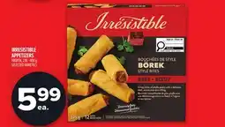 Metro IRRESISTIBLE APPETIZERS offer
