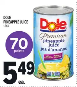 Metro DOLE PINEAPPLE JUICE offer